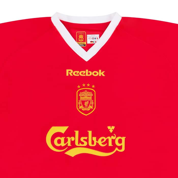 2001-03 Liverpool CL Shirt Gerrard #17 - 6/10 - (S)