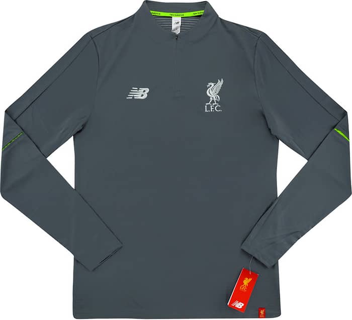 2018-19 Liverpool New Balance 1/2 Zip Training Top - NEW