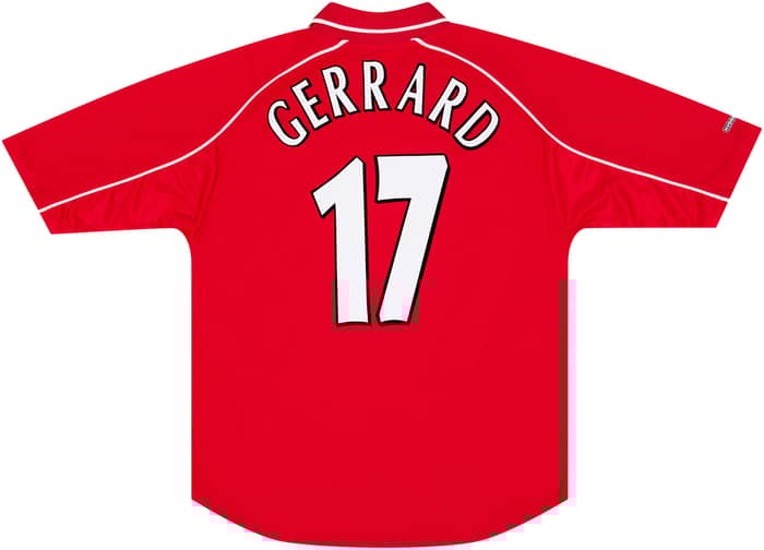 2000-02 Liverpool Home Shirt Gerrard #17 - 6/10 - (S)