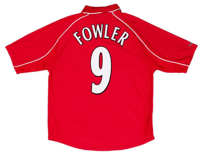 2000-02 Liverpool Home Shirt Fowler #9 - 6/10 - (S)