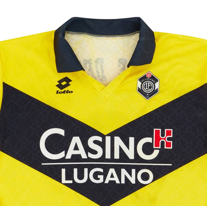 1996-97 Lugano Match Issue Third L/S Shirt #6