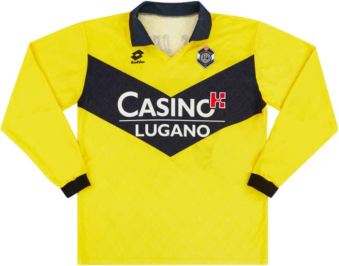 1996-97 Lugano Match Issue Third L/S Shirt #6