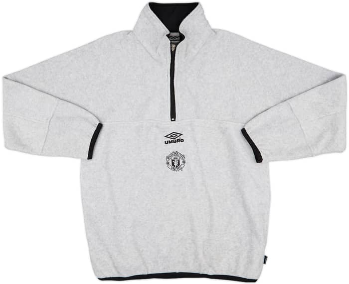 2000-02 Manchester United Umbro 1/4 Zip Fleece Top - 8/10 - (M)