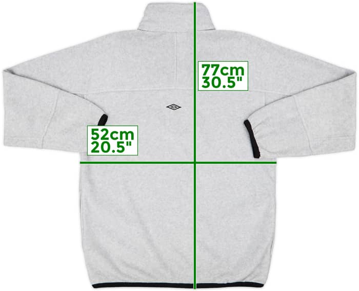 2000-02 Manchester United Umbro 1/4 Zip Fleece Top - 8/10 - (M)