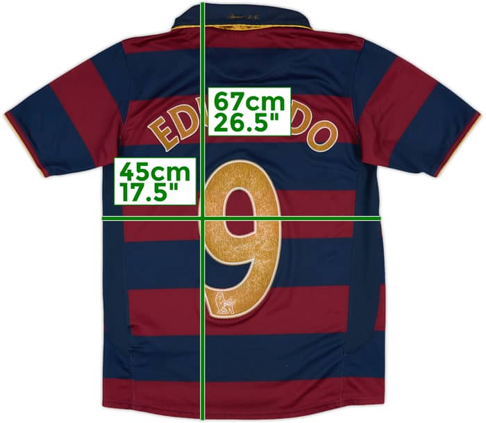 2007-08 Arsenal Third Shirt Eduardo #9 - 6/10 - (L.Boys)