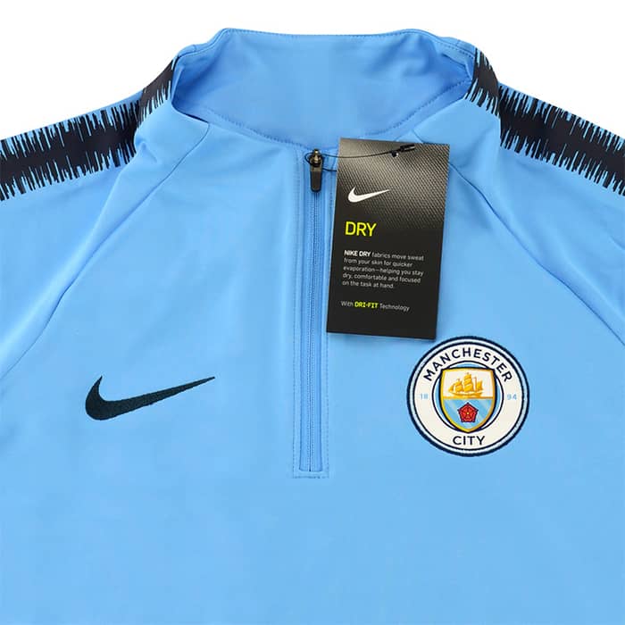 2018-19 Manchester City Women's Player Issue 1/2 Zip Training Top (S)