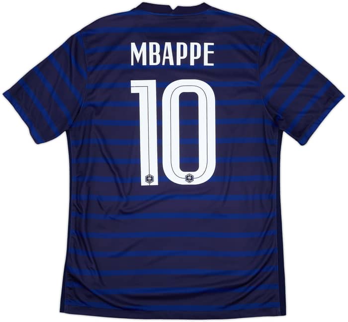2020-21 France Home Shirt Mbappe #10 - 9/10 - (L)