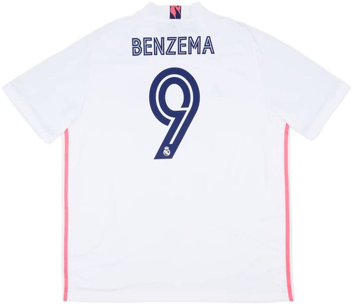 2020-21 Real Madrid Home Shirt Benzema #9 (XXL)