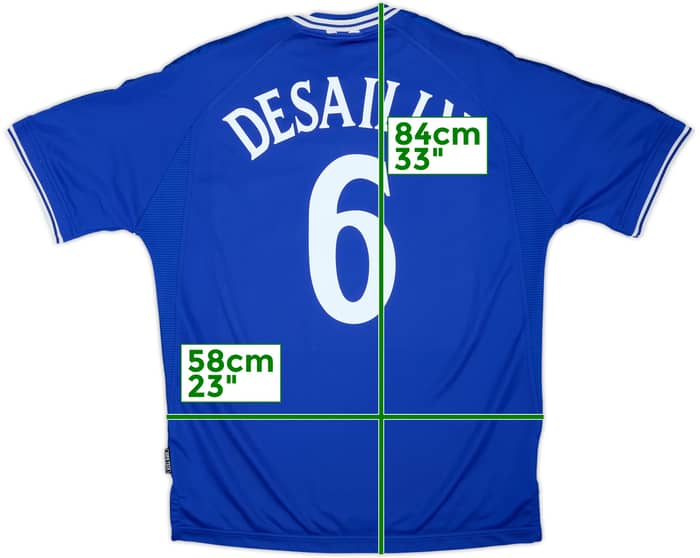 1999-01 Chelsea Camiseta Local Desailly #6 - 8/10 - (XL)