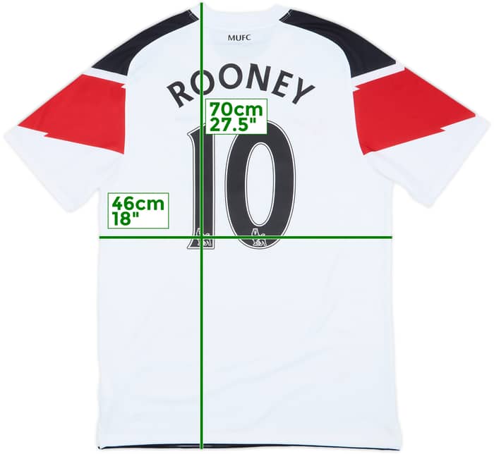 2010-12 Manchester United Away Shirt Rooney #10 - 5/10 - (M)
