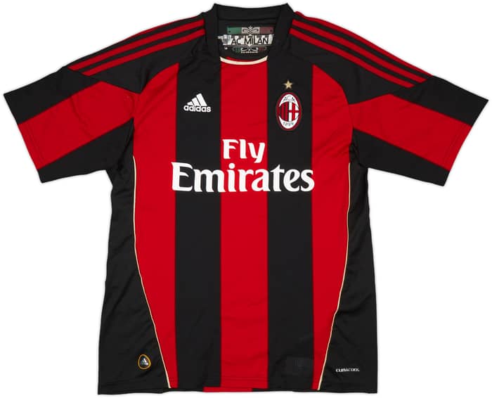 2010-11 AC Milan Home Shirt Ibrahimovic #11 - 7/10 - (L)
