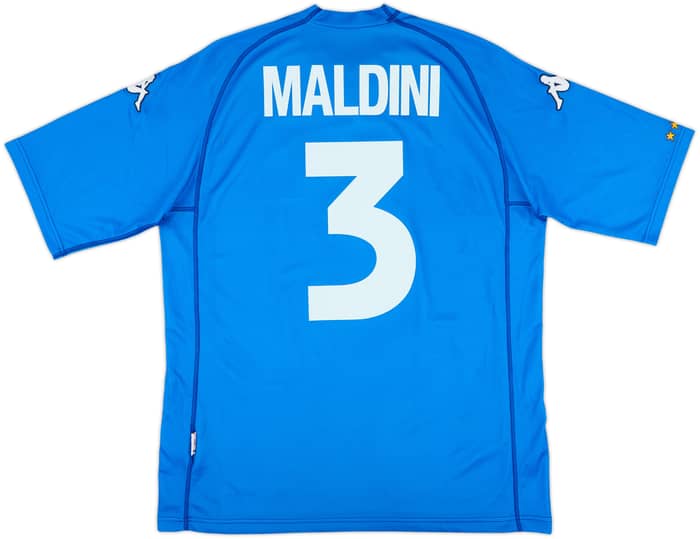 2000-01 Italy Basic Home Shirt Maldini #3 - 8/10 - (XL)