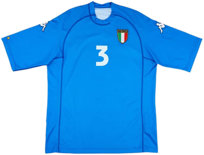 2000-01 Italy Basic Home Shirt Maldini #3 - 8/10 - (XL)