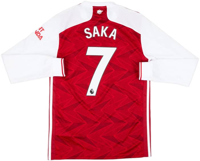2020-21 Arsenal Home L/S Shirt Saka #7 (S)