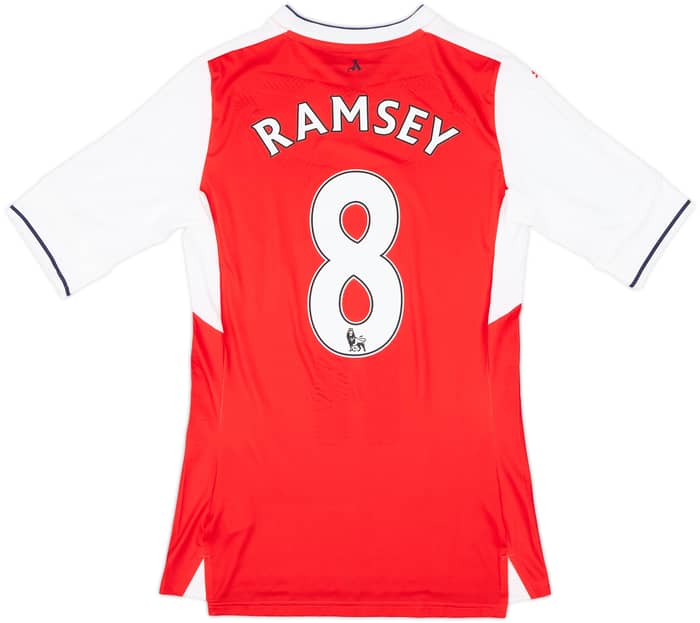 2017-18 Arsenal Player Issue (ACTV Fit) Home Shirt Ramsey #8 - 10/10 - (M)