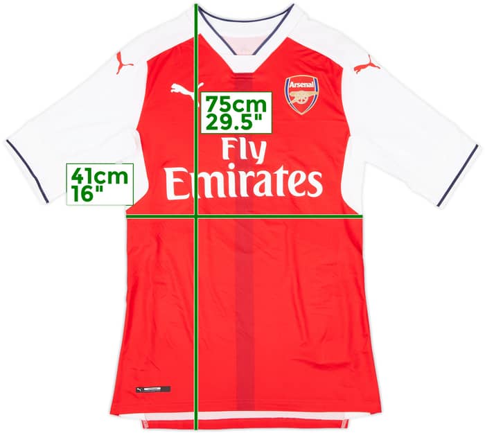 2017-18 Arsenal Player Issue (ACTV Fit) Home Shirt Ramsey #8 - 10/10 - (M)