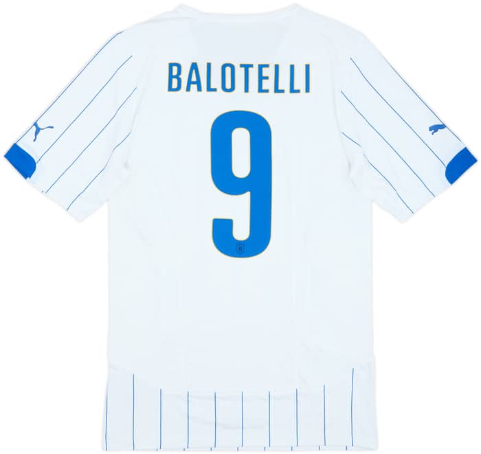 2014-15 Italy Authentic Away Shirt Balotelli #9 - 9/10 - (XXL)