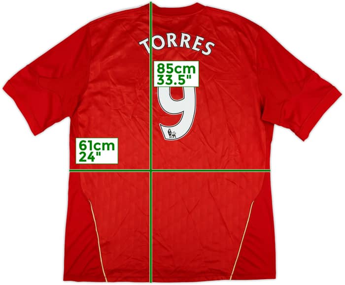 2010-12 Liverpool Home Shirt Torres #9 - 7/10 - (XXL)