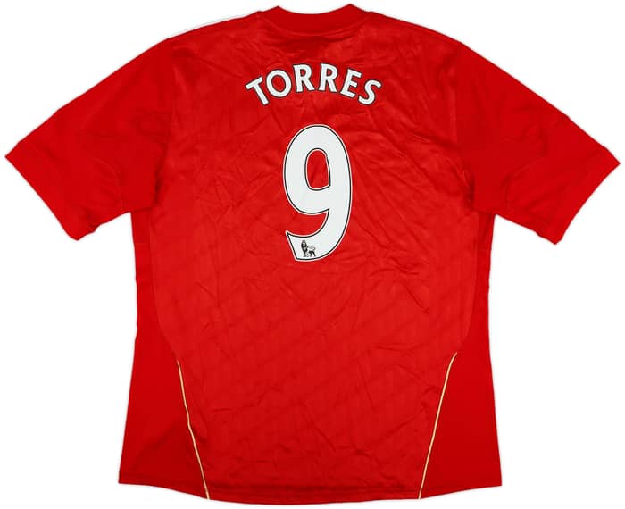 2010-12 Liverpool Home Shirt Torres #9 - 7/10 - (XL)