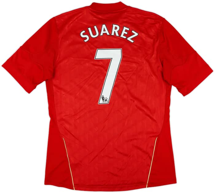 2010-12 Liverpool Home Shirt Suarez #7 - 7/10 - (M)