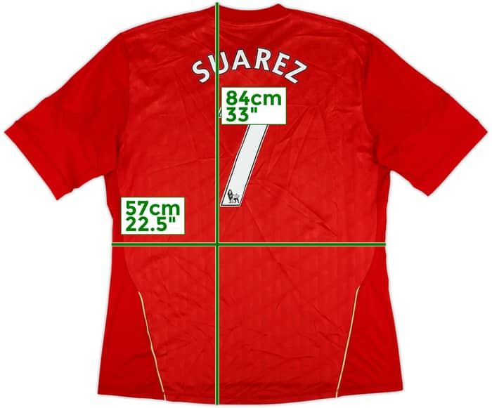 2010-12 Liverpool Home Shirt Suarez #7 - 7/10 - (XL)