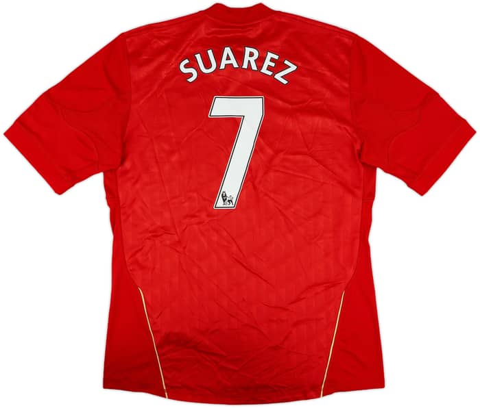 2010-12 Liverpool Home Shirt Suarez #7 - 8/10 - (L)