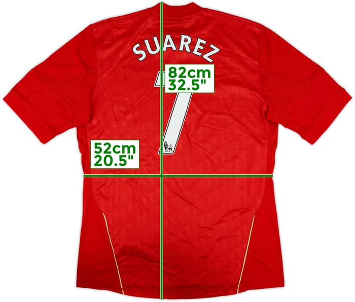 2010-12 Liverpool Home Shirt Suarez #7 - 8/10 - (L)