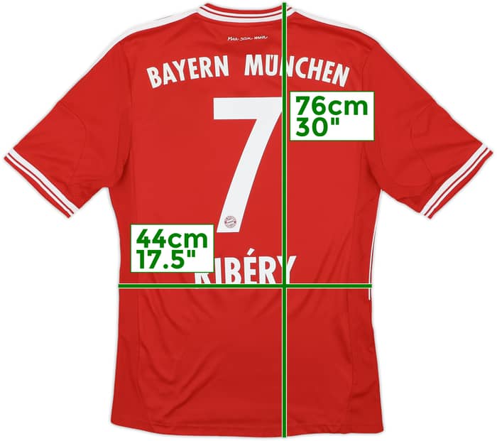 2013-14 Bayern Munich Home Shirt Ribery #7 - 7/10 - (S)