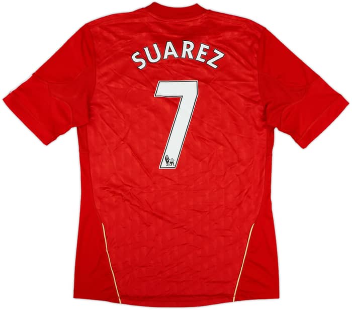 2010-12 Liverpool Home Shirt Suarez #7 - 8/10 - (M)