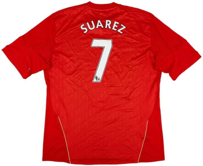 2010-12 Liverpool Home Shirt Suarez #7 - 6/10 - (XXL)