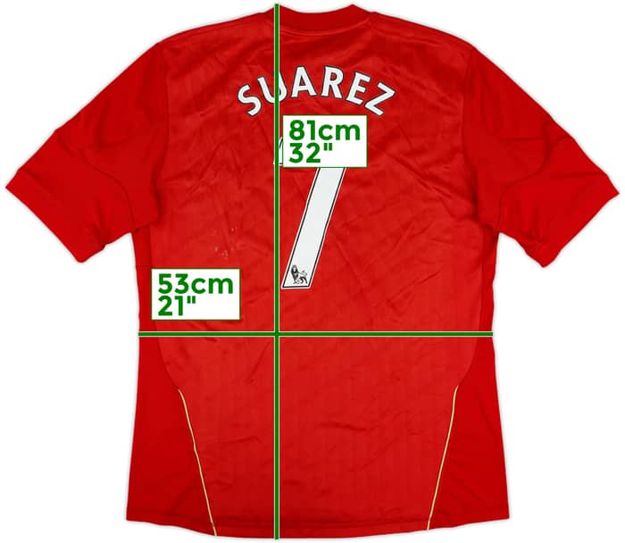 2010-12 Liverpool Home Shirt Suarez #7 - 5/10 - (L)