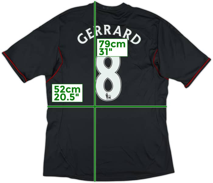 2011-12 Liverpool Away Shirt Gerrard #8 - 6/10 - (L)