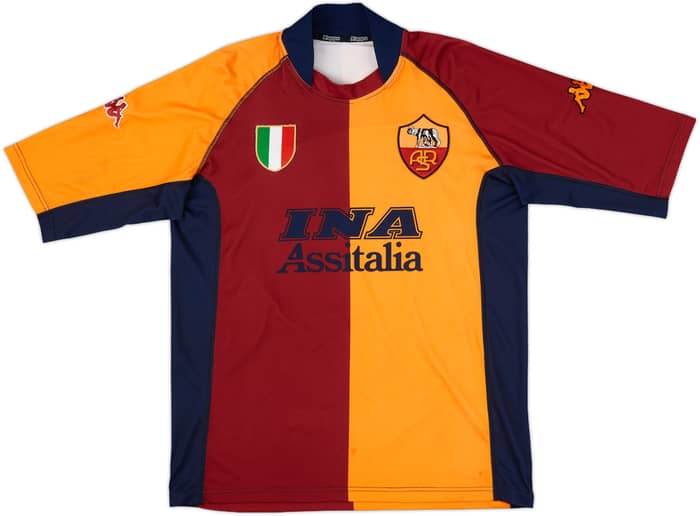 2001-02 Roma European Shirt Totti #10 - 8/10 - (XXL)
