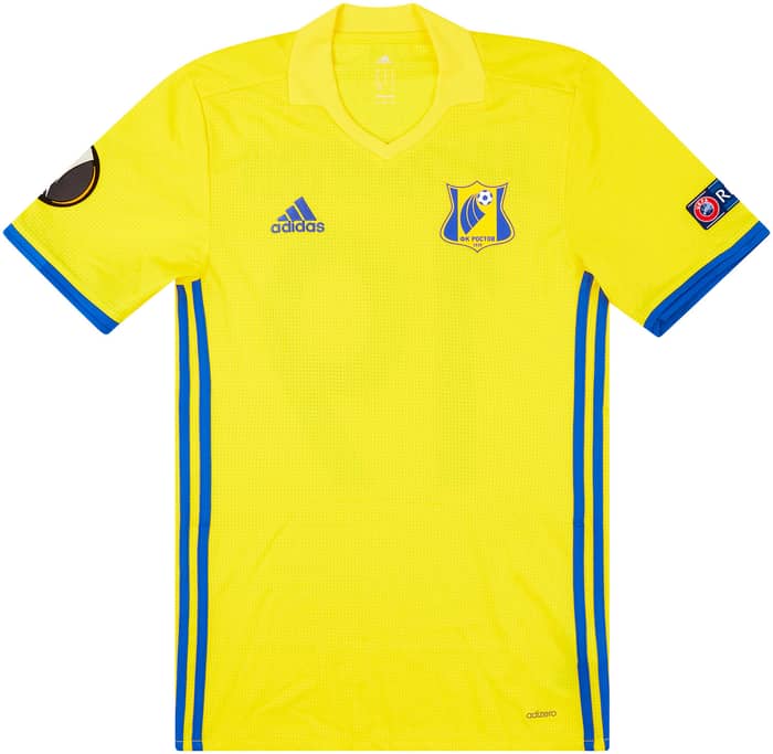2016-17 FC Rostov Match Issue Europa League Home Shirt Bayramyan #19 (v Manchester United)