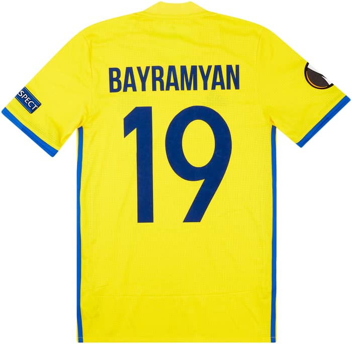 2016-17 FC Rostov Match Issue Europa League Home Shirt Bayramyan #19 (v Manchester United)