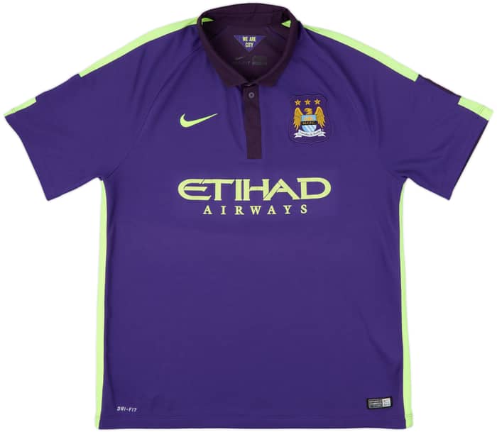 2014-15 Manchester City Third Shirt Silva #21 - 7/10 - (XL)