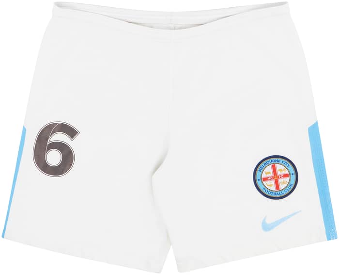 2017-18 Melbourne City Player Issue Home Shorts (Very Good)