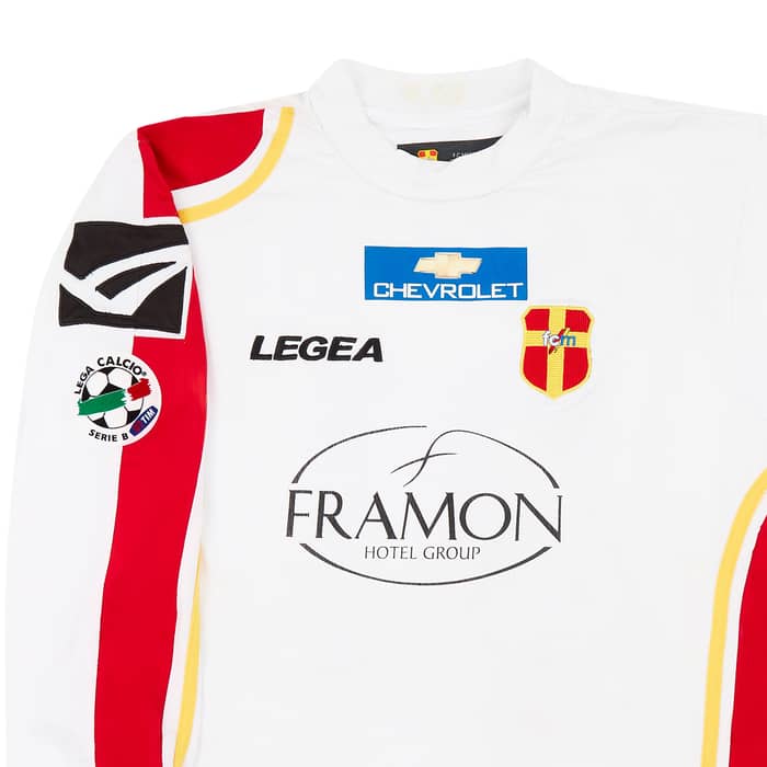 2007-08 Messina Match Issue Home L/S Shirt Lazzari #21