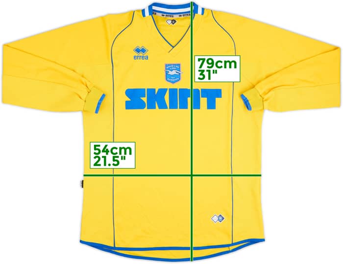 2007-08 Brighton Third L/S Shirt #3 - 8/10 - (XL)