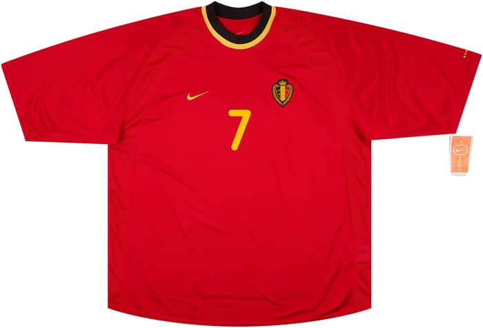 2000-02 Belgium Home Shirt Wilmots #7 (XXL)