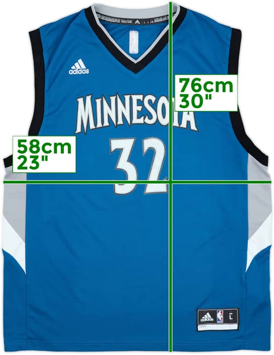 2015-17 Minnesota Timberwolves Towns #32 adidas Away Jersey - 5/10 - (L)