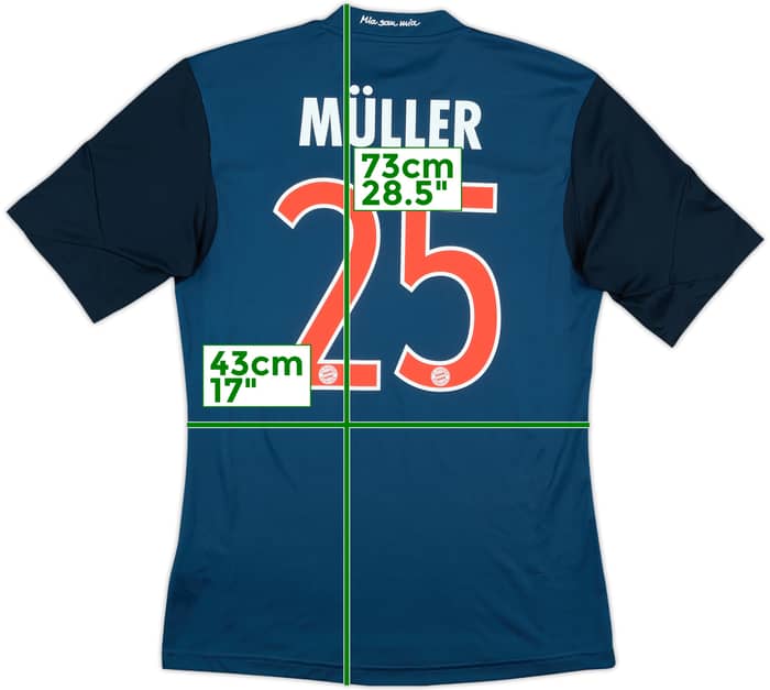 2013-14 Bayern Munich Third Shirt Muller #25 - 8/10 - (S)
