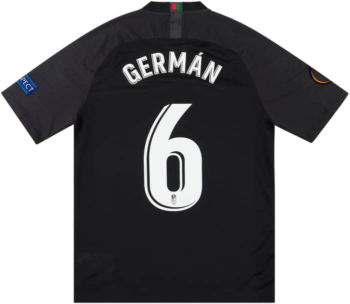 2020-21 Granada Match Issue Europa League Away Shirt Germán #6 (v Man Utd)
