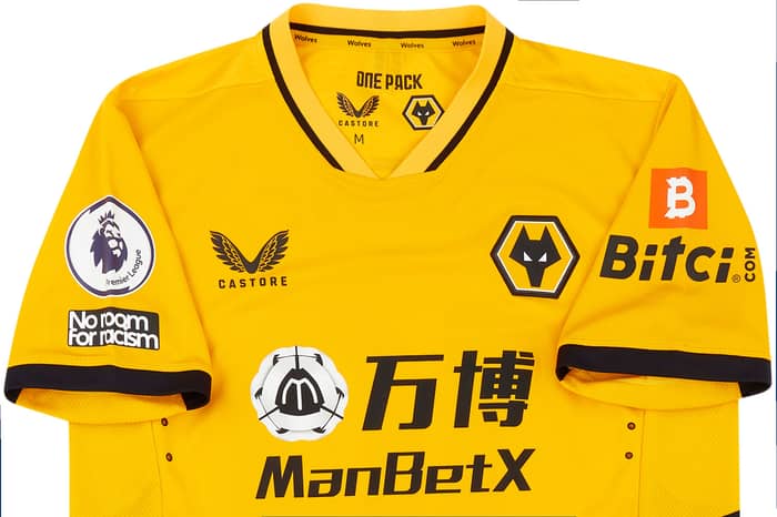 2021-22 Wolves Match Issue Home Shirt Podence #10  