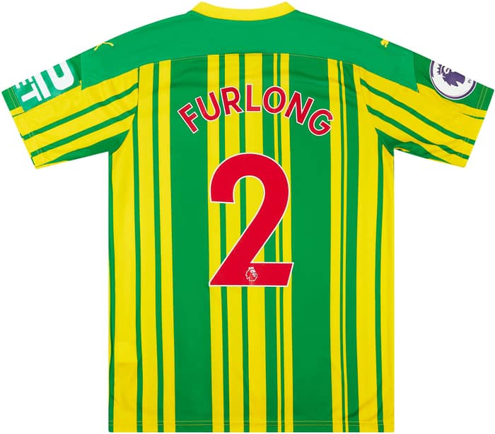 2020-21 West Brom Match Issue Away Shirt Furlong #2 (v Manchester United)