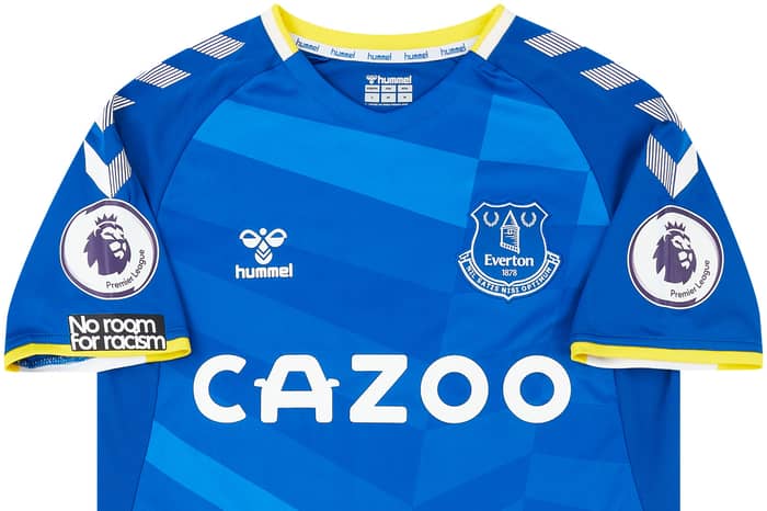 2021-22 Everton Match Issue Home Shirt Gray #11