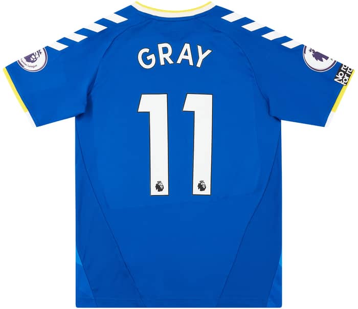 2021-22 Everton Match Issue Home Shirt Gray #11