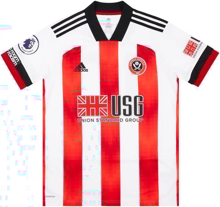 2020-21 Sheffield United Match Issue Home Shirt Sharp #10 (v Man Utd)