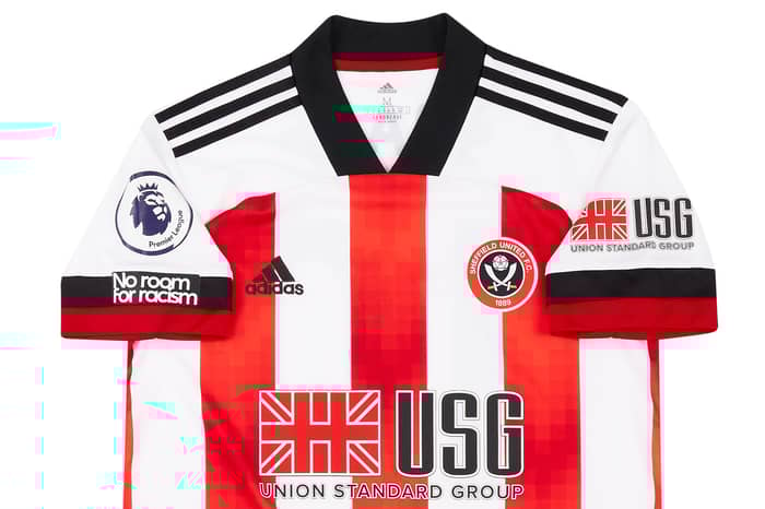 2020-21 Sheffield United Match Issue Home Shirt Sharp #10 (v Man Utd)