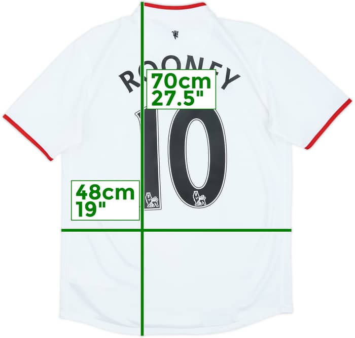 2012-14 Manchester United Away Shirt Rooney #10 - 8/10 - (XL.Boys)